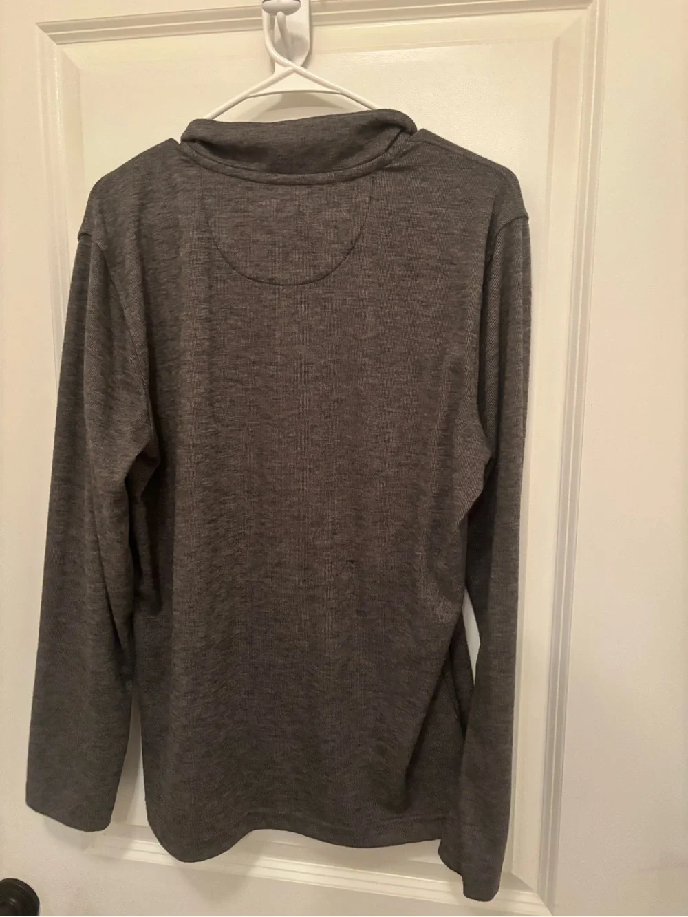 Men's Quarter-Zip Pullover Sweater - Gray GAP Men’s Gray Quarter Zip Pullover Sw